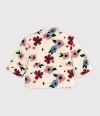 Babies' Padded Coat in Floral Print Sherpa