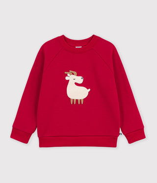 Children's Animal Design Cotton Sweatshirt