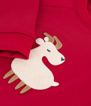 Children's Animal Design Cotton Sweatshirt