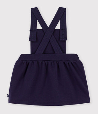 Babies' Sleeveless Cotton Dress Embroidered with Hearts