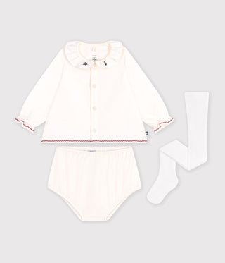 Babies' Gift Set with a Blouse, Bloomers and Tights