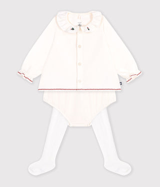 Babies' Gift Set with a Blouse, Bloomers and Tights
