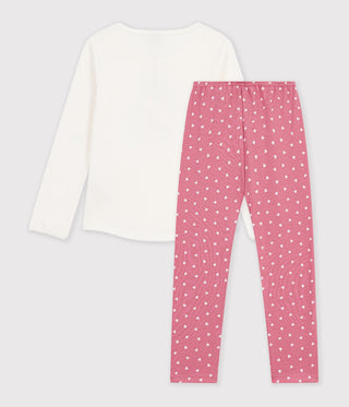 Girls' Dragon Design Long-Sleeved Cotton Pyjamas