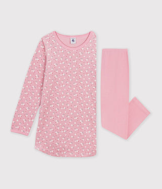 Girls' Floral Velour Nightdress and Leggings