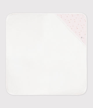 Babies' Flower Print Square Cotton Bath Wrap