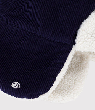 Children's Chapka in Sherpa-Lined Corduroy