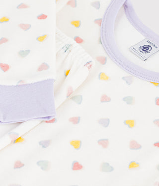 Girls' Velour Pyjamas with Hearts