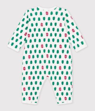 Babies' Footless Fir Tree Print Cotton Pyjama Suit
