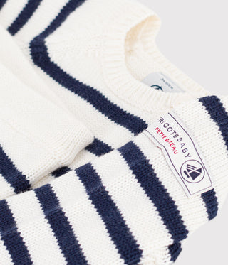 Babies' Set in a Stripy Knit