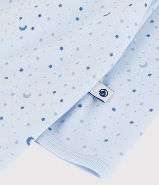Babies' Footless Cotton Bodysuitjamas Printed with Stars