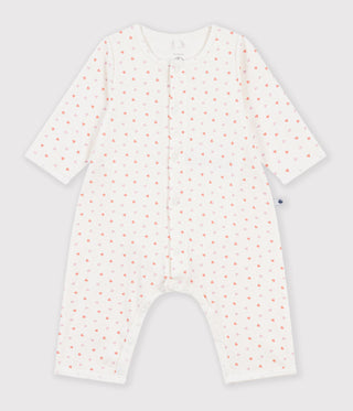 Babies' Footless Cotton Flower Print Bodysuit