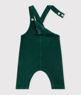 Babies' Long-Leg Dungarees in Plain Corduroy