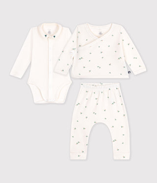Babies' Floral-Print Cotton Set
