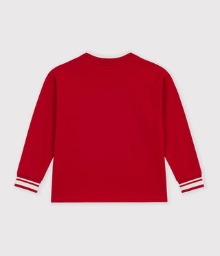 Children's Long-Sleeved Plain Cotton T-Shirt