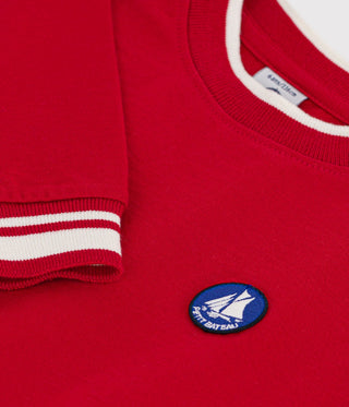 Children's Long-Sleeved Plain Cotton T-Shirt