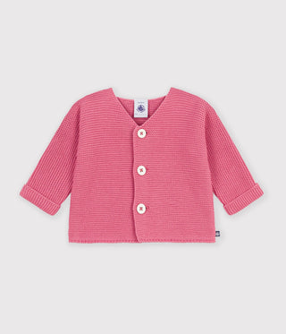 Babies' Plain Cotton Cardigan