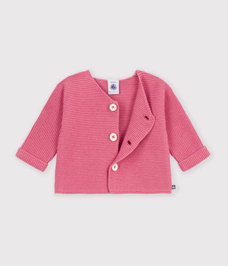 Babies' Plain Cotton Cardigan
