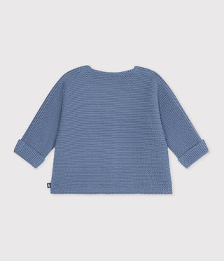 Babies' Plain Cotton Cardigan