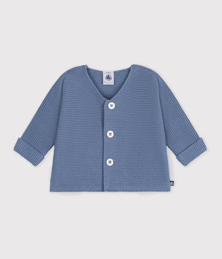 Babies' Plain Cotton Cardigan