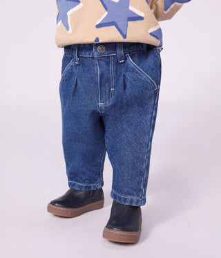Babies' Plain Denim Trousers