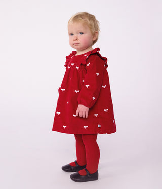 Babies' Openwork Cotton Tights with Hearts