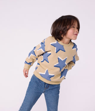 Children's Star Print Cotton Sweatshirt