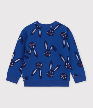 Children's Bunny Print Cotton Sweatshirt