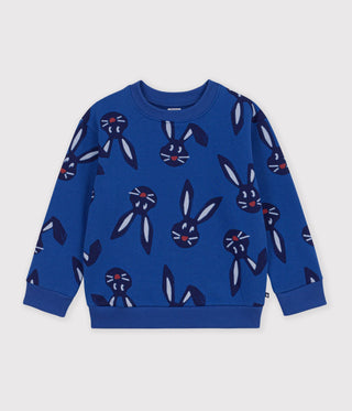 Children's Bunny Print Cotton Sweatshirt