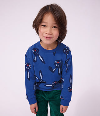 Children's Bunny Print Cotton Sweatshirt