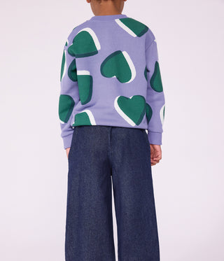Girls' Wide-Leg Denim Trousers