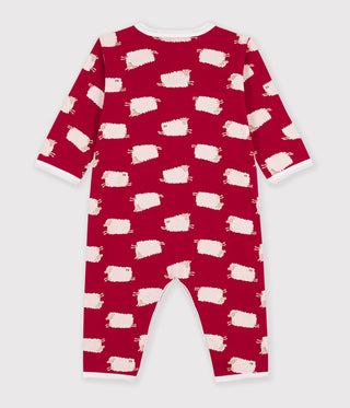 Babies' Sheep Printed Cotton Long Jumpsuit