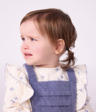 Babies' Long-Sleeved Floral-Print Cotton Blouse