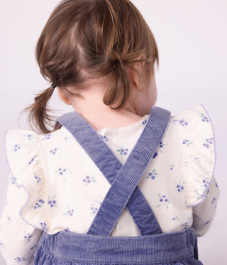 Babies' Long-Sleeved Floral-Print Cotton Blouse
