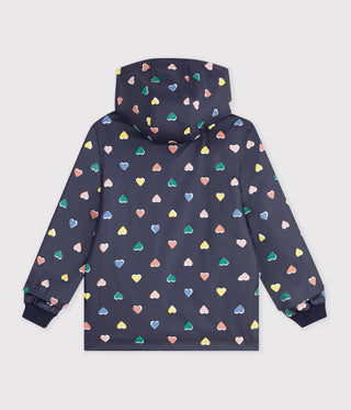 Children's Heart Print Raincoat