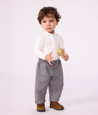 Babies' Plain Flannel Trousers