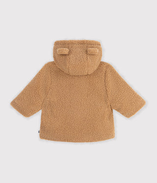 Babies' Sherpa Coat with a Hood
