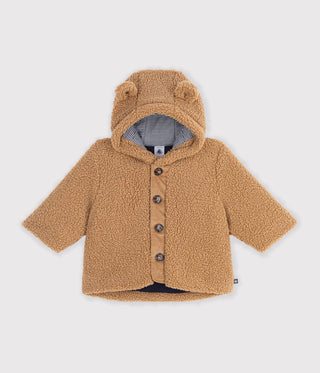 Babies' Sherpa Coat with a Hood