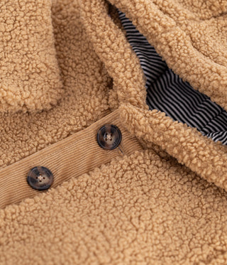 Babies' Sherpa Coat with a Hood