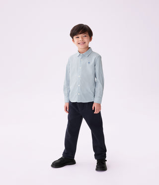 Boys' Stripy Cotton Shirt