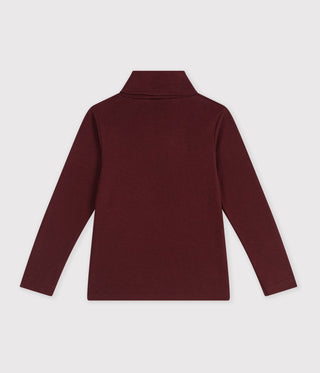 Children's Plain Cotton Rollneck Top