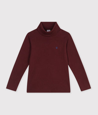 Children's Plain Cotton Rollneck Top