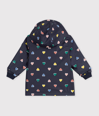 Babies' Heart Print Iconic Heart Print Raincoat
