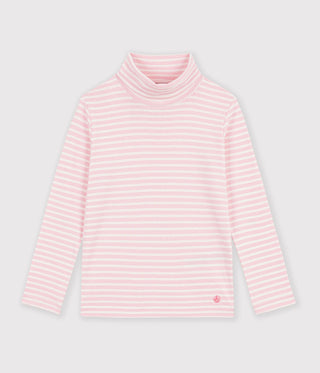 Children's Stripy Cotton Rollneck Top