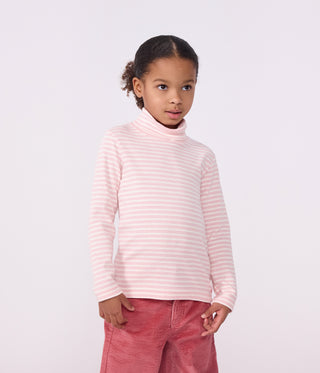 Children's Stripy Cotton Rollneck Top