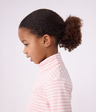Children's Stripy Cotton Rollneck Top