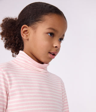 Children's Stripy Cotton Rollneck Top