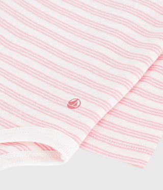 Babies' Stripy Cotton Rollneck Bodysuit
