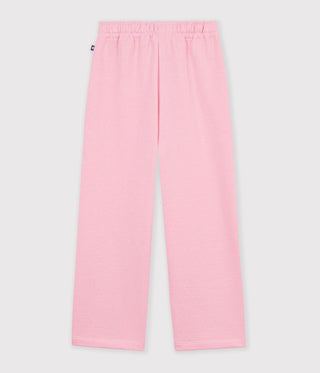 Girls' Plain Cotton Jogging Bottoms