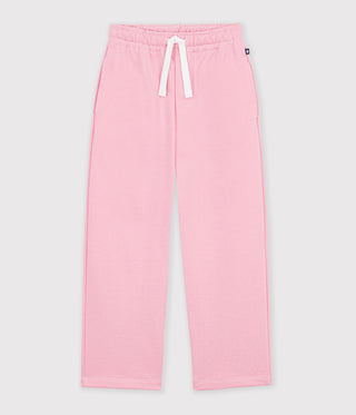 Girls' Plain Cotton Jogging Bottoms