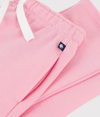 Girls' Plain Cotton Jogging Bottoms
